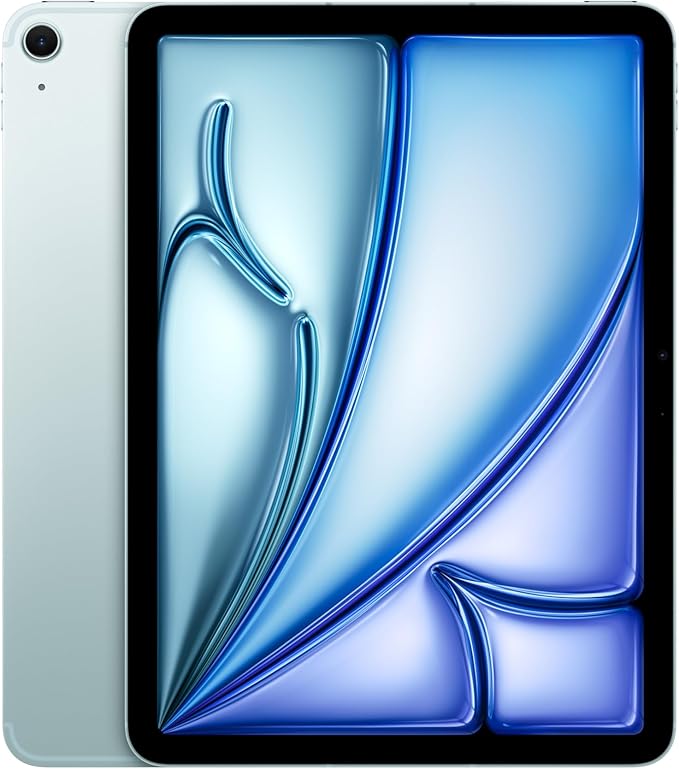 iPad Air مقاس 11 إنش (Wi-Fi + خلوي‏،‏ 512GB) من Apple، موديل 2025 - أزرق (بشريحة M3)